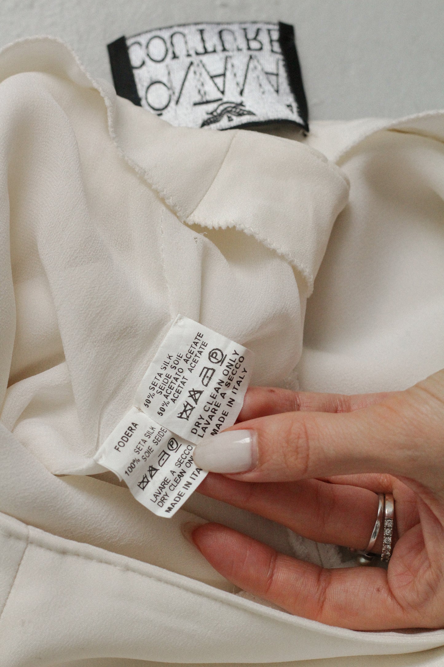 Vintage Trousers with Flower Embroidery